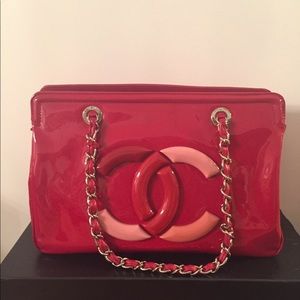 Pink and Red Chanel Bag